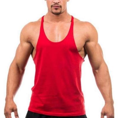 China Custom Sleeveless Anti-Wrinkle Mens Fitness Men's Gym Running Tank Top Singlet for sale