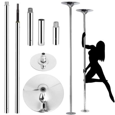 China FITNESS 360 Length Pole Dance Adjustable Home Exercise Removable Pole Dance Spin Training Dance Pole for sale