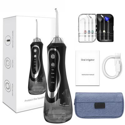 China Outdoor Powerful Wireless Rechargeable Waterproof Travel Oral Teeth Pick Handheld Water Flosser Cleaner Dental Care Irrigator for sale