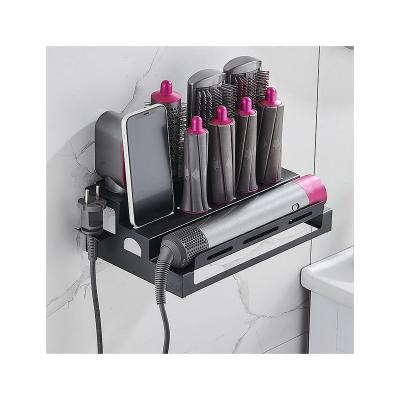 China Viable Organizer For Dyson Airwrap Wall Mounted Hair Dryer and Curler Storage Rack Hair Care Tool Organizer for sale