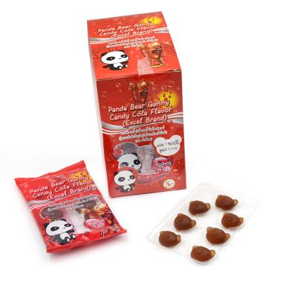 China Mini Flavor Sugar Free Panda Bear Cola Gummy Candy for sale