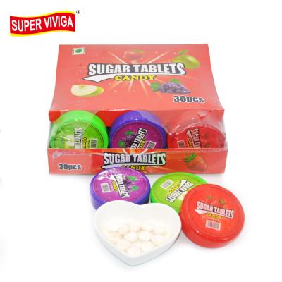 China Halal Sugar Free Fruit Flavor Tablet Candy Without Sugar for sale