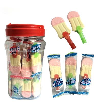 China Natural Hot Sale Halal Ice Cream Shape Cotton Candy Colorful Marshmallows for sale