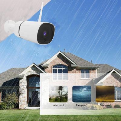 China NIGHT VISION Tuya Smart Outdoor Home Wifi Bullet Camera 2MP Security Camera Two Way Audio for sale