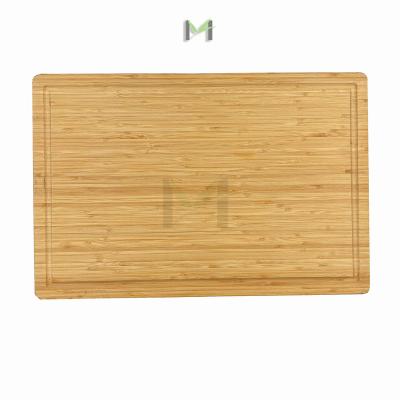 China Sustainable Bamboo Chopper With Handle And Juice Groove, Heavy Duty Butcher Block Cutting Board For Meat Cheese And Vegetables for sale