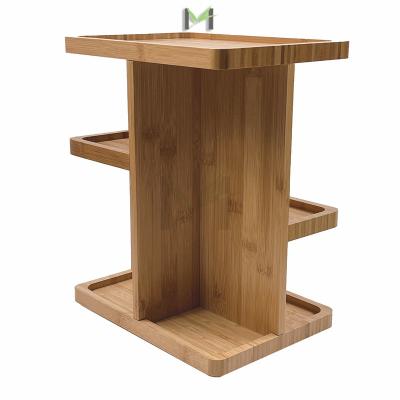 China Universal Bamboo Storage for Skincare, Toiletries, Desk, Housewares, Display Shelf for Bathroom Vanity Counter for sale