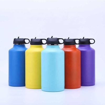 China Amazon Sustainable Hot Sale Wide Mouth Stainless Steel Water Bottle 64oz Vacuum Insulated Sports Bottle for sale