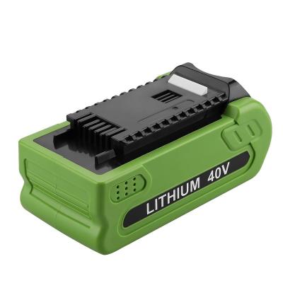 China 2pcs Machine tools Replacementbattery 40V 4.0Ah for Greenworks 24252,24322,2400802,2400302,29252,20202,22262,25312,25322,20642,22272,27062 for sale