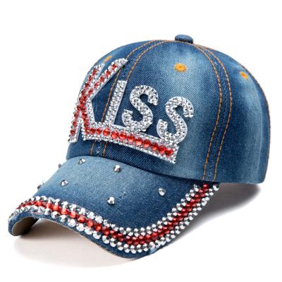 China Hot Selling JOINT Diamond-encrusted Outdoor Fashion Hat Baseball Cap Baseball Cap Hats for sale