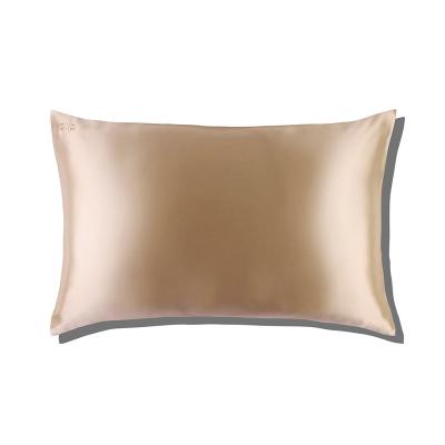 China Custom Logo 100% Percent Silk Pillow Case Mulberry Silk Pillow Case Non-Toxic for sale