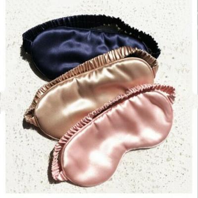 China Dark High Quality Circles Eye Silk Sleep Mask Suitable For Lunch Break Travel for sale