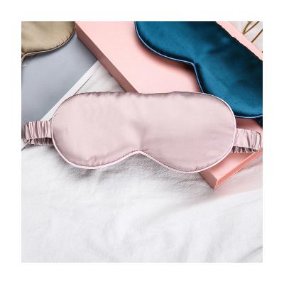 China Wholesale Travel Pure Silk Soft Soft Cut Sleep Anti-Wrinkle Visor Silk Eye Mask for sale