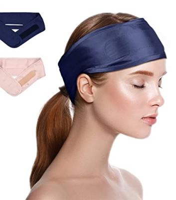 China 100% Silk Head Band 22mm Mulberry Satin Hair Band 22mm Designer Sporty Fashion Makeup Hair Spa Luxury Silk Facial Headband for sale