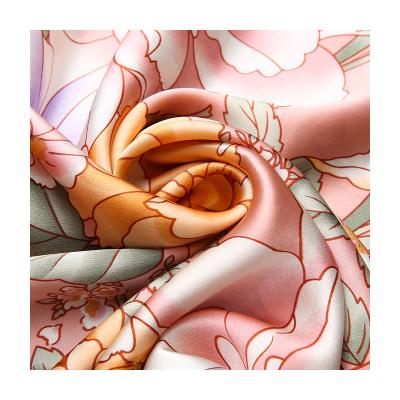 China OEKO-TEX100 Digital Printed Breathable Pure Silk Fabric For Bedding Set Multicolor Silk Charmeuse for sale