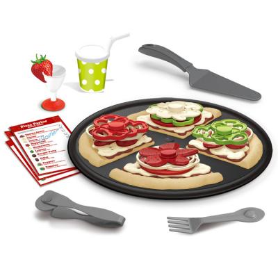 China New Design DIY Kids Kitchen Food Playset Small Chef DIY Educational Combination Ingredients Delicious Pizza Set Toy For Girl for sale