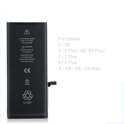 China Mobile Phone Camason Lithium Battery Se 6 6s 5s 7 8 Plus X XR XS Max High Capacity Replacement Batteries For Full Series I Phone for sale