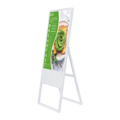 China Supermarket/store/hotel/elevator/supply factory building direct folding stand up advertising board 32 inch screen advertising video portable advertising equipment for sale