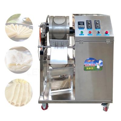 China Hotels Automatic Pancake Injera Scones Making Roast Duck Cake Skin Pancake Machine Spring Roll Skin Machine for sale