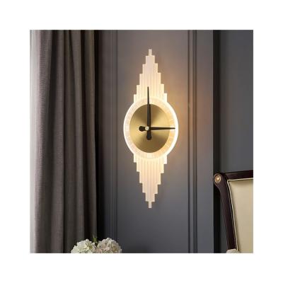 China Fashion copper+acrylic creative high quality home decoration wall lamp modern background wall decoration lamp for sale