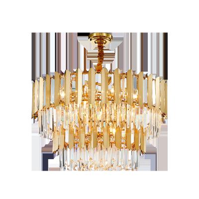 China Hotel Modern Pendant Crystal Home Decoration Chandelier Gold Crystal Chandelier for sale