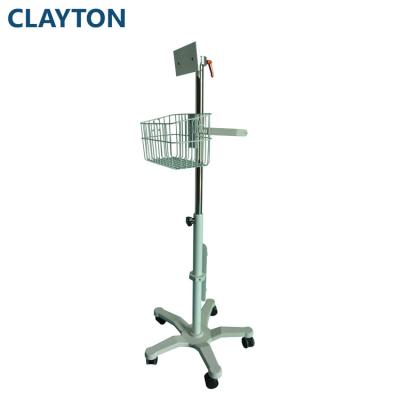 China Modern Silent Wheels Stainless Steel Hospital Equipment ECG Workstation Trolley For Drage for sale