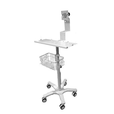 China Computer Keyboard Tray Clinic Instrument Dental Trolley CUP Mount Height Adjustable Workstation Stand Hospital Trolley for sale