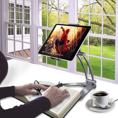 China Multifunctional 2-in-1 Tablet Phone Stick Tablet Phone Holder Stand Desktop Holder For iPad for sale