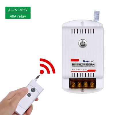 China Hot Sale 2022 Channels 220V Remote Control Switch Hot Sale 2022 Digital Wireless Remote Control Switch 40A for sale