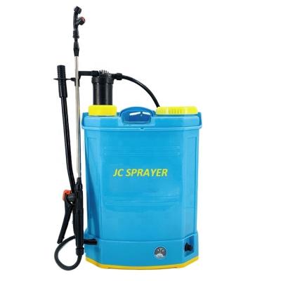 China Agriclture sprayer and garden sprayer Taizhou JC 16L 18L 20L 2 in 1 battery and manual agricultural electric sprayer for sale