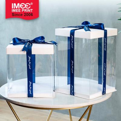 China IMEE Recyclable LOGO Personalized Tall Transparent Custom Made 4