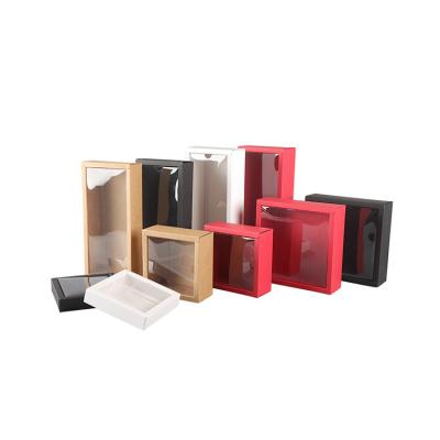 China IMEE White Cardboard BO Cap Logo Square Rectangle Clear Lid Food Wrapping Large Custom Box Custom Made Recyclable Eco Friendly Food Paper for sale