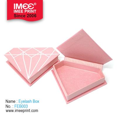 China IMEE Recyclable Diamonds Style 25mm 3D Mink Eyelashes Customized Packaging Box for sale