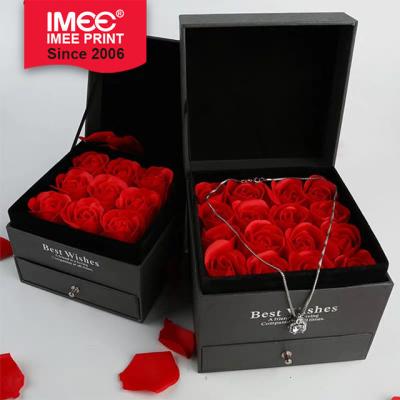 China IMEE Version Lipstick Small Gift Box Simple Biodegradable Necklace Packaging High-end Exquisite Korean Gift Box for sale