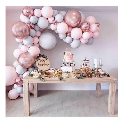 China Popular/Romantic 167 PCs Macaron Balloons Garland Kit Double-Stuffed 5