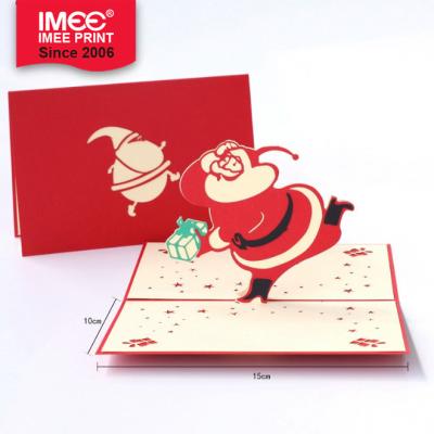 China China IMEE Customize DIY Pop Cards Christmas Card And Envelope Fancy 3D Laser Christmas Best Card 2020 for sale