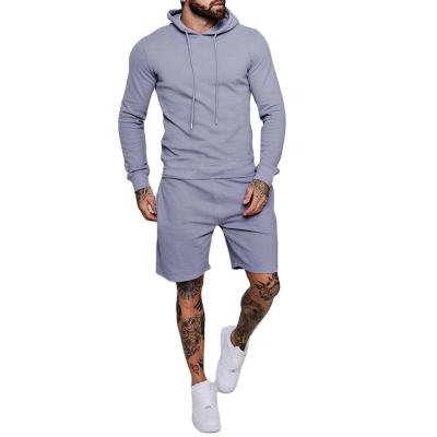 Cina Factory Direct Sale Breathable Shorts And Hoodie Jogger Set Mens Hoodie And Short Set in vendita