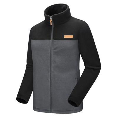 China QUICK DRY Polyester Cotton Fleece Jackets Color Block Sherpa Soft Fleece Heated Hoodie Jackets Te koop