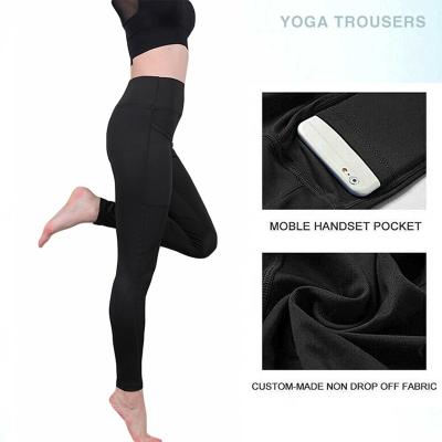 China Breathable High Waisted Yoga Wear Workout Leggings Women Yoga Pants With Pockets for sale