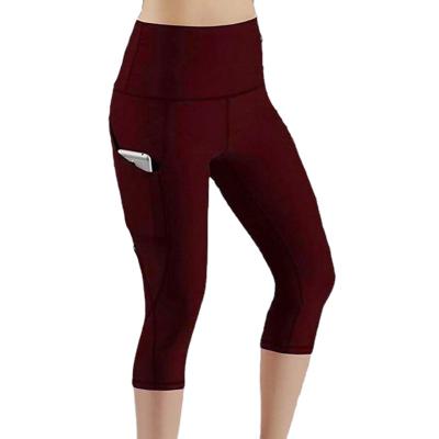 China Breathable High Waist Workout Gym Sports Leggings With Pockets Yoga Pants For Women for sale