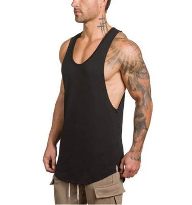 China Wholesale QUICK DRY Mens Sports Tank Tops Custom Fitness Vest Mens Black Muscle Tank Top for sale