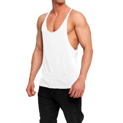 China Custom Wholesale QUICK DRY Custom Cotton Gym Tank Top Mens Bodybuilding Gym Workout Sports Fitness Singlet Singlet for sale