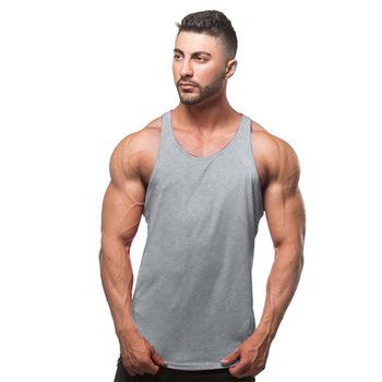 China Wholesale OEM New Design Custom QUICK DRY Mens Gym Vest Bodybuilding Stringer Tank Top for sale