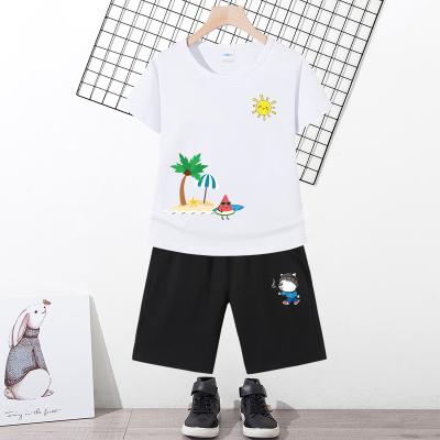 China Hip Hop Sports Latest Version Kids Clothing Custom Children's Shorts Suit for sale