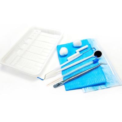 China SJ Consumibles dentales esterilizados Examen oral desechable Kit de higiene dental Kit de examen dental en venta