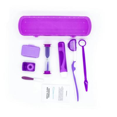 China SJ Orthodontic Kit Dental Care Kit 8PCS in One Set Orthodontic Toothbrush Kit Te koop