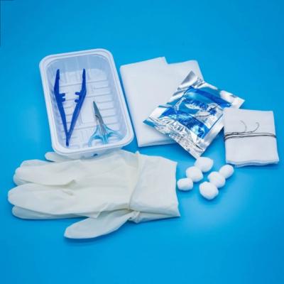 China SJ Custom Sterile Surgical Kit Basic Suction Pack Sterile Disposable Dressing Kits Sterile Dressing Pack for sale