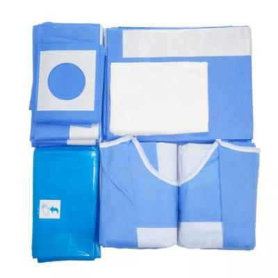 中国 SJ Customized Disposable Sterile Non Woven Dental/Obstetric Delivery/Laparotomy/Angiography/Eye Universal Surgical Drape Pack 販売のため