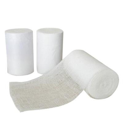 China SJ China Wholesale 100% Cotton Fabric Medical Absorbent Hospital Use Bleached Wound Medical Cotton Gauze Rolls for sale