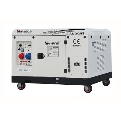 China Silent Air Cooled Diesel Generator DG23000SE With Overload Protection 30L for sale