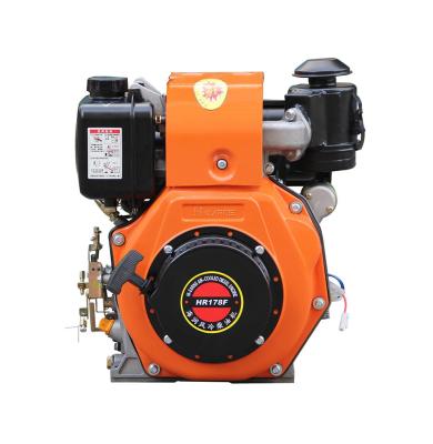 China 6hp air-cooled start 178FE electric diesel engine for sale 4 stroke engine parts small engine for sale